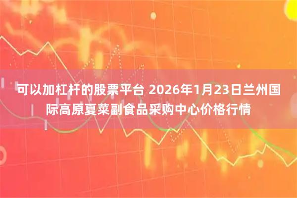 可以加杠杆的股票平台 2026年1月23日兰州国际高原夏菜副食品采购中心价格行情